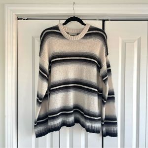 UO Wide Stripe Slouchy Knit Sweater